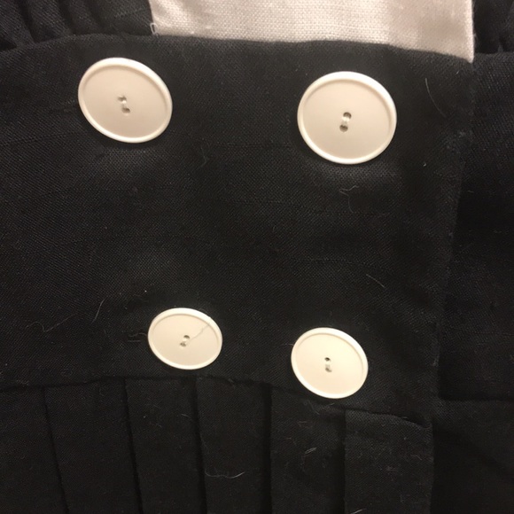 Vintage TJuniors black and cream dress with sleeves - Picture 4 of 10